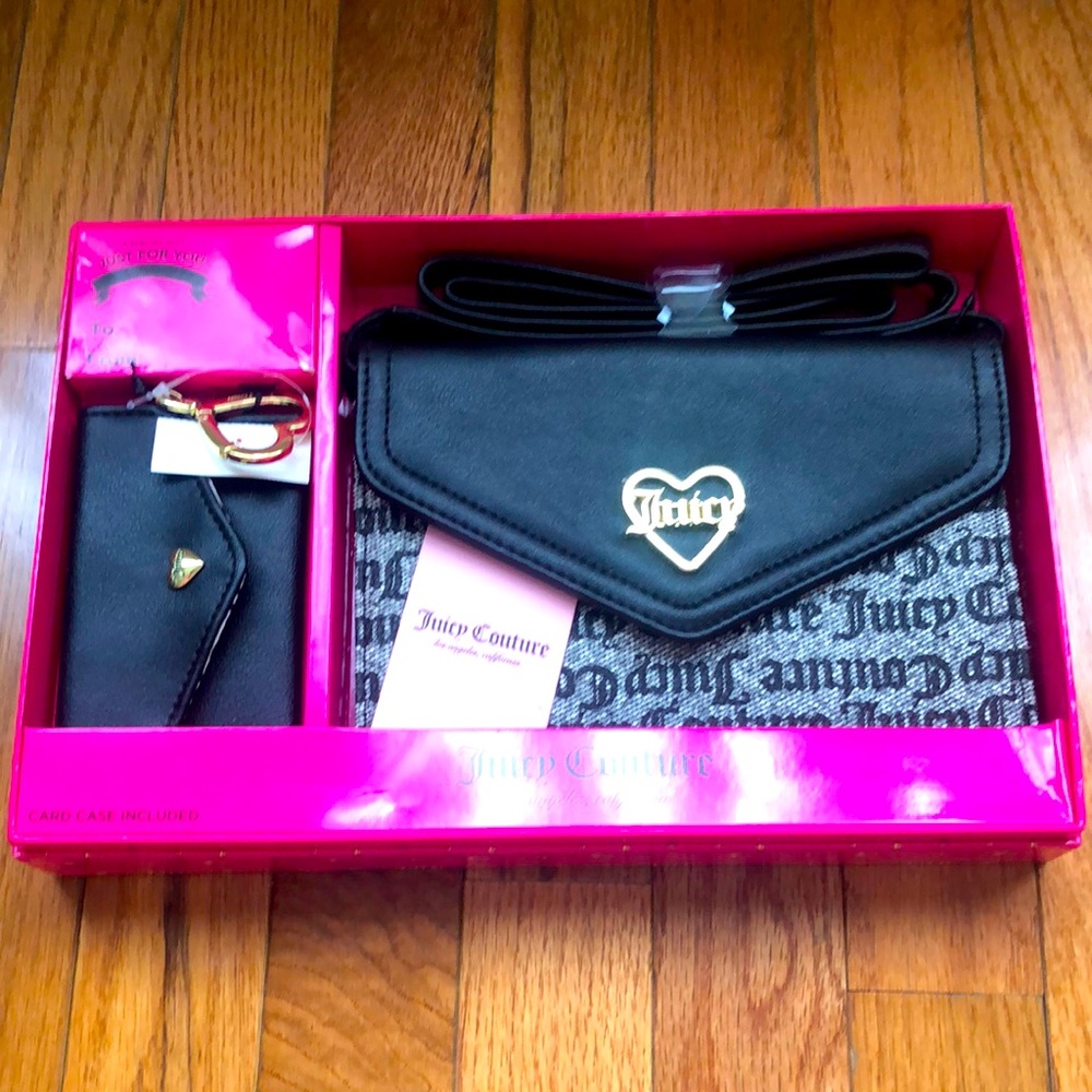 Juicy Couture Shoulder Bag With Card Case